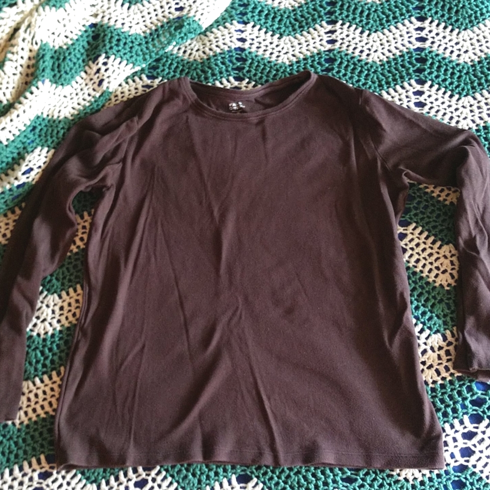 Falls Creek women's long sleeve brown shirt (med)